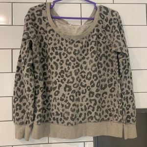 Leopard print sweater